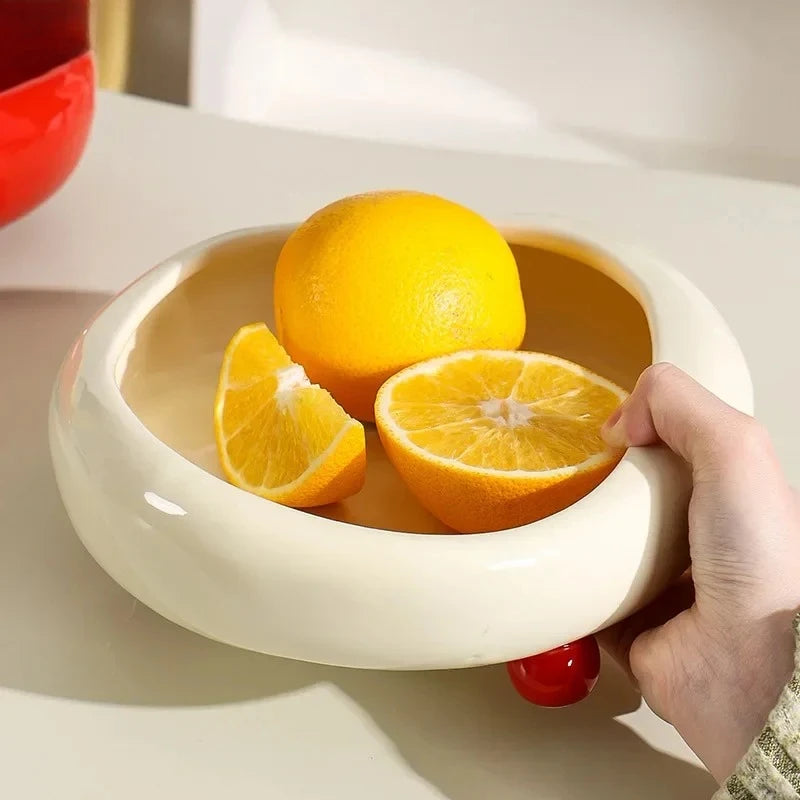 Frutero de cerámica, ensaladera, cesta de frutas, plato para dulces, bandejas para aperitivos, plato para sushi, platos para postre, plato para dim sum, platos llanos