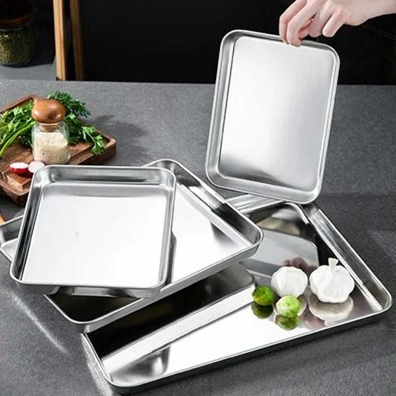 Plateau Inox Rectangle Buffet Pro