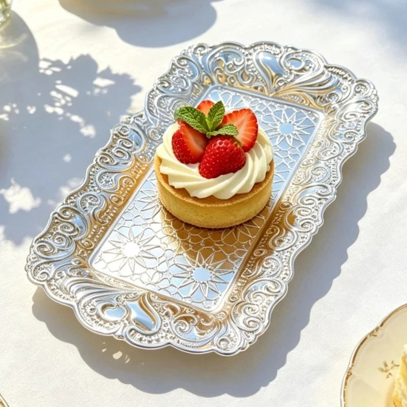 Plateau Baroque Doré Pâtisserie