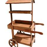 Présentoir Buffet Bois Rustique Chariot Boutique – déco mariage et fête d'anniversaire