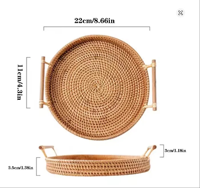 Panier Rotin Rangement Buffet