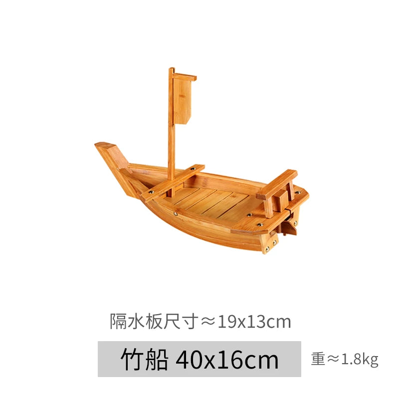 Bateau Sushi Bois Artisanal Pro