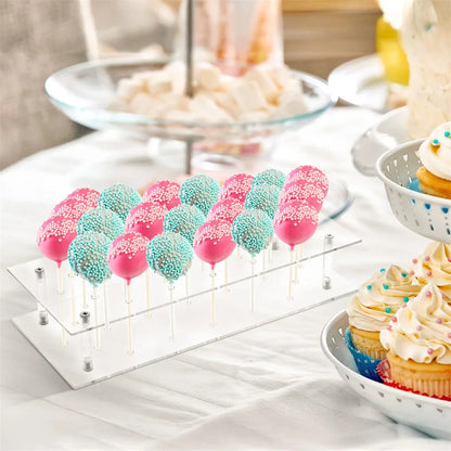 Présentoir Cake Pop Acrylique 21 Trous Mariage