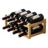 Présentoir Bouteilles Champagne Bambou Empilable