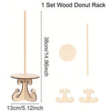 Plateau Support à Donuts Bois