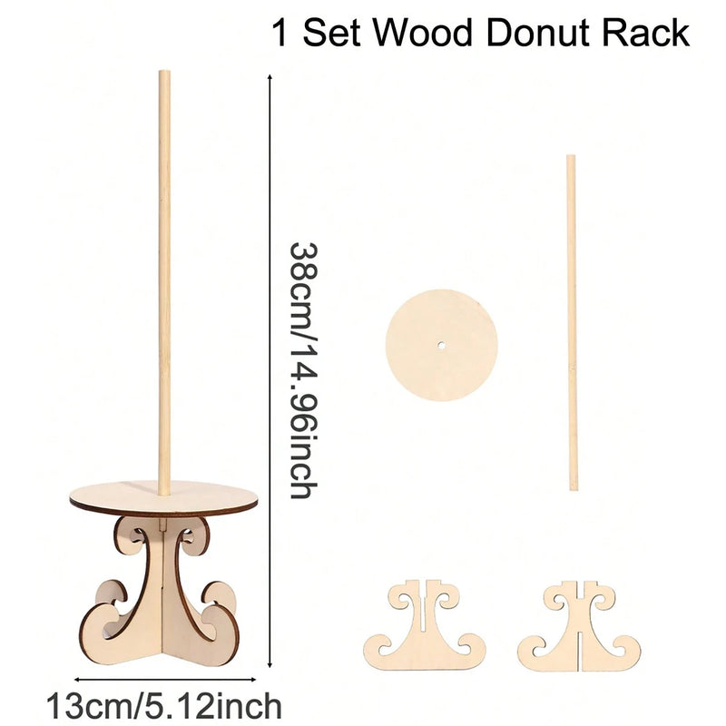 Plateau Support à Donuts Bois
