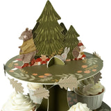 Présentoir Cupcakes Animaux Forêt Fête