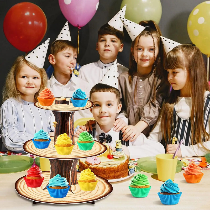 Présentoir Cupcake Bois 3 Étages