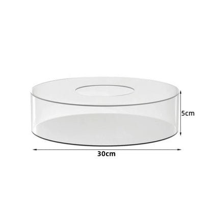 Présentoir Gâteau Acrylique Rond Socle Transparent
