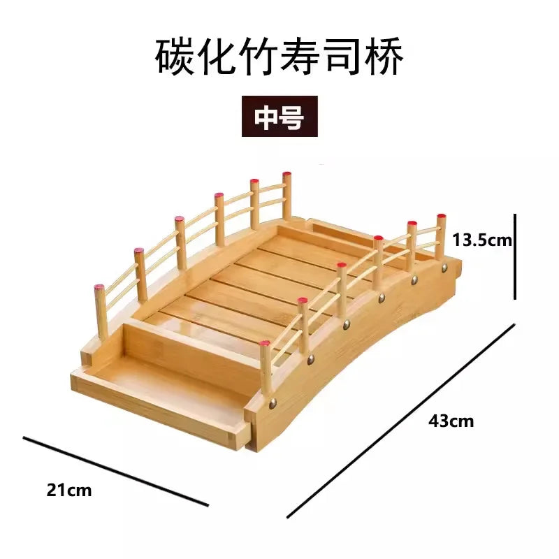 Plateau à Sushi en Bois et Bambou