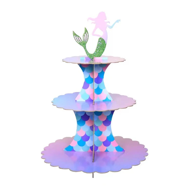 Présentoir Cupcake Carton Arc-en-Ciel