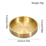 Plateau Laiton Rond Buffet Pro