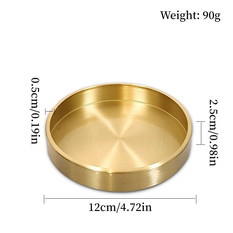 Plateau Laiton Rond Buffet Pro