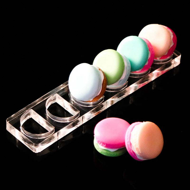 Présentoir Macaron Acrylique 6 Emplacements Réglette