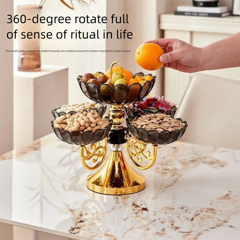 Corbeille Fruits Rotative 5 Compartiments