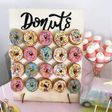Présentoir Donuts Mariage Bois