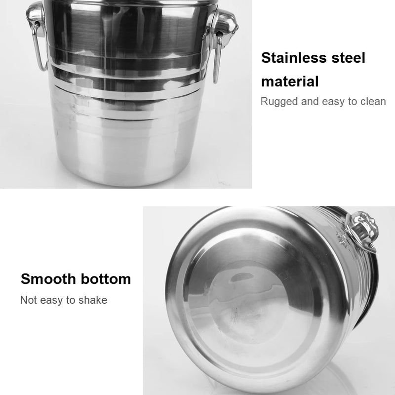 Seau à Glace Inox 5 Litres