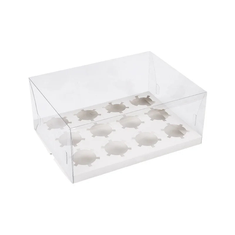 Boîtes Cupcake Transparentes Pâtisserie Traiteur