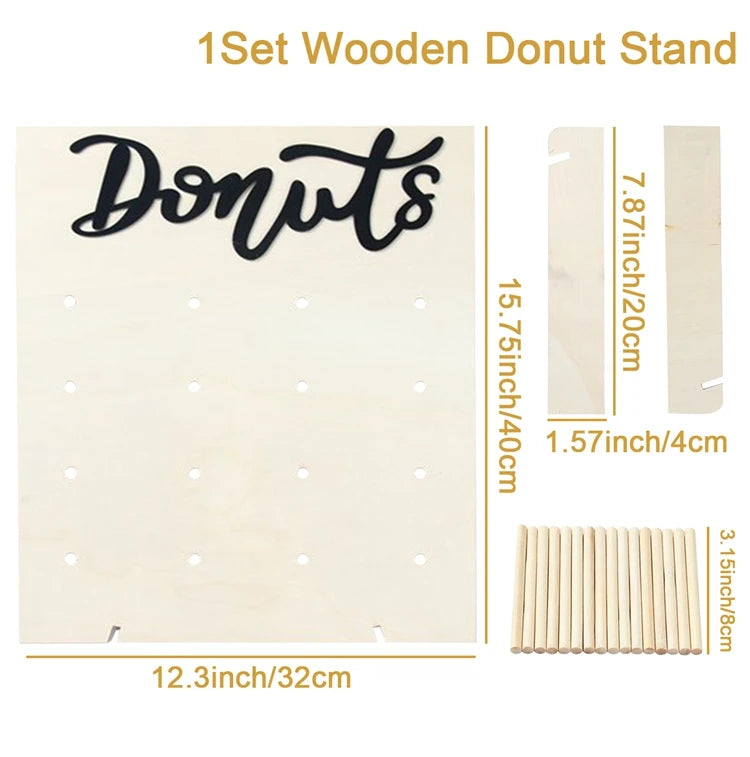 Mur de Donuts Rustique Buffet