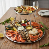 Support Plateau Buffet Inox Réglable Pro