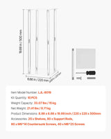 Présentoir Buffet Colonnes Acryliques Mariage
