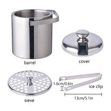 Seau à Glace Inox Isotherme Couvercle