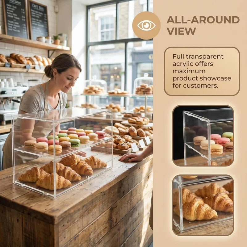 Vitrine Présentoir Pâtisserie Multi-Niveaux