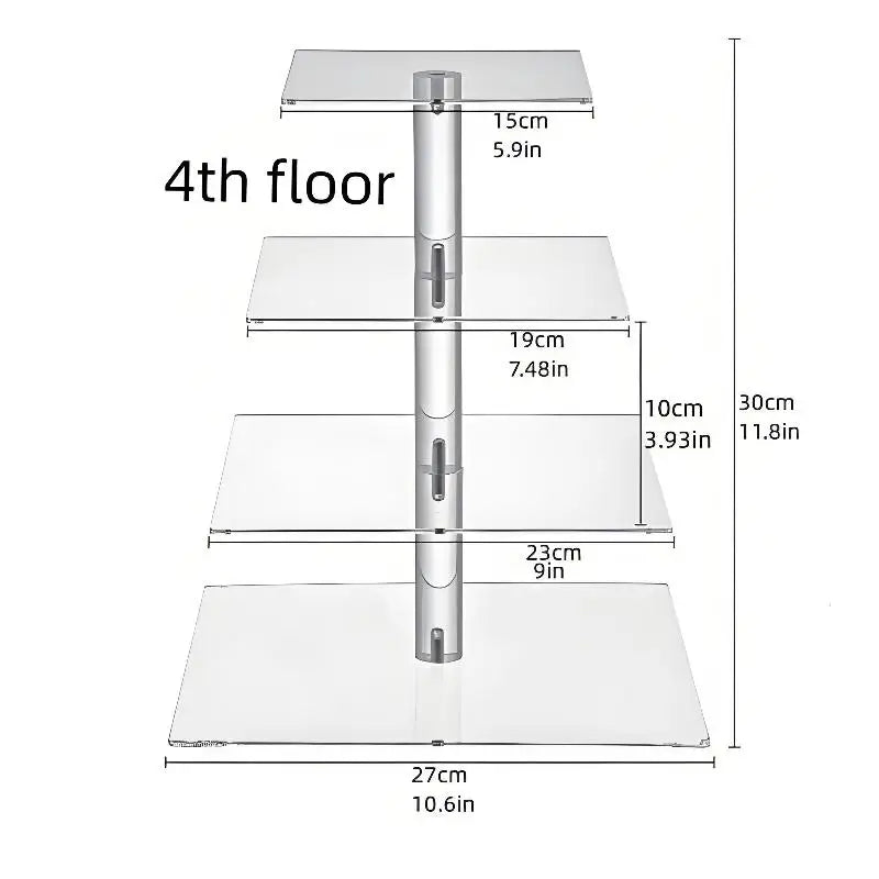 Présentoir Gâteau Mariage LED Cristal
