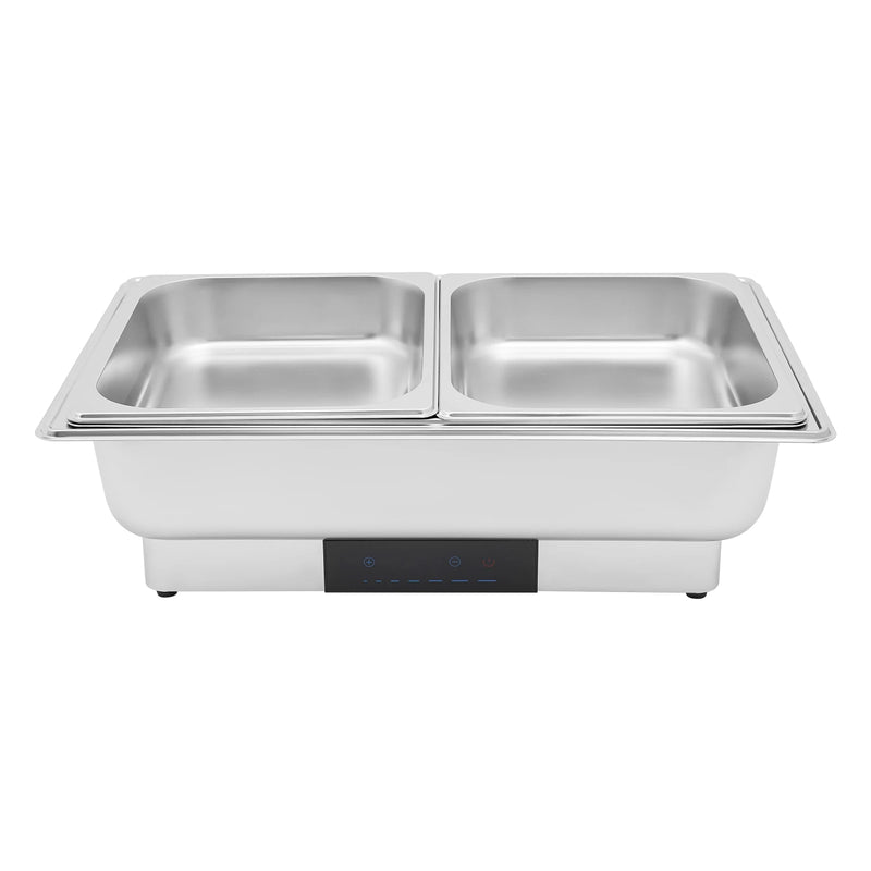 Chauffe-Plat Électrique Inox 3 Bacs Thermostat Buffet