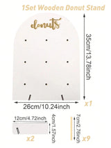 Présentoir Bois 9 Trous Donuts