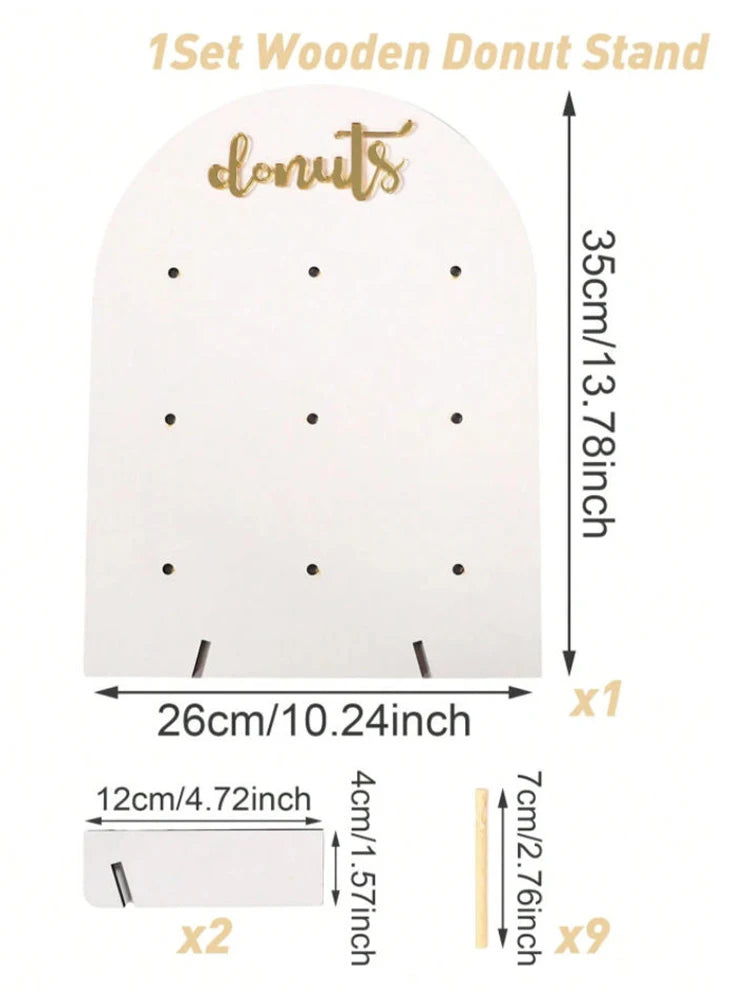 Présentoir Bois 9 Trous Donuts