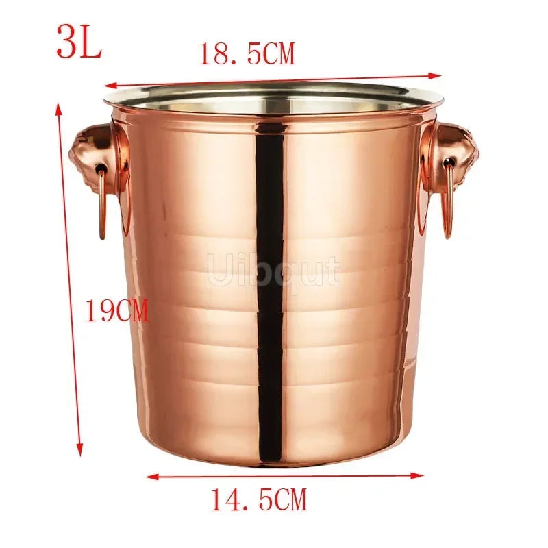 Seau à Champagne Inox Tête Tigre