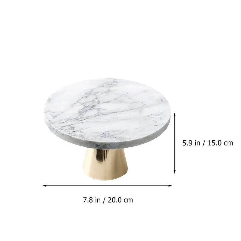 Présentoir Gâteaux Marbre Rond Élégant
