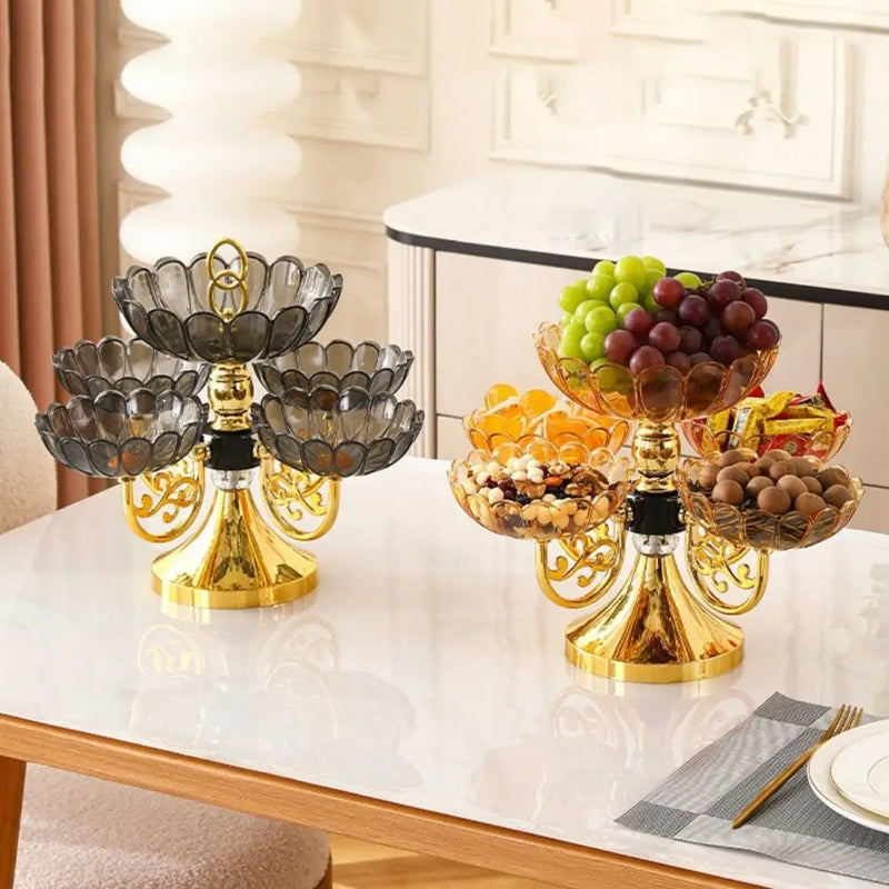 Corbeille Fruits Rotative 5 Compartiments