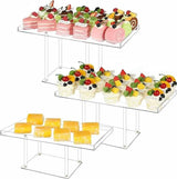 Presentoir buffet acrylique – vue détaillée matière et finition