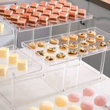Presentoir buffet acrylique – mise en situation buffet de mariage