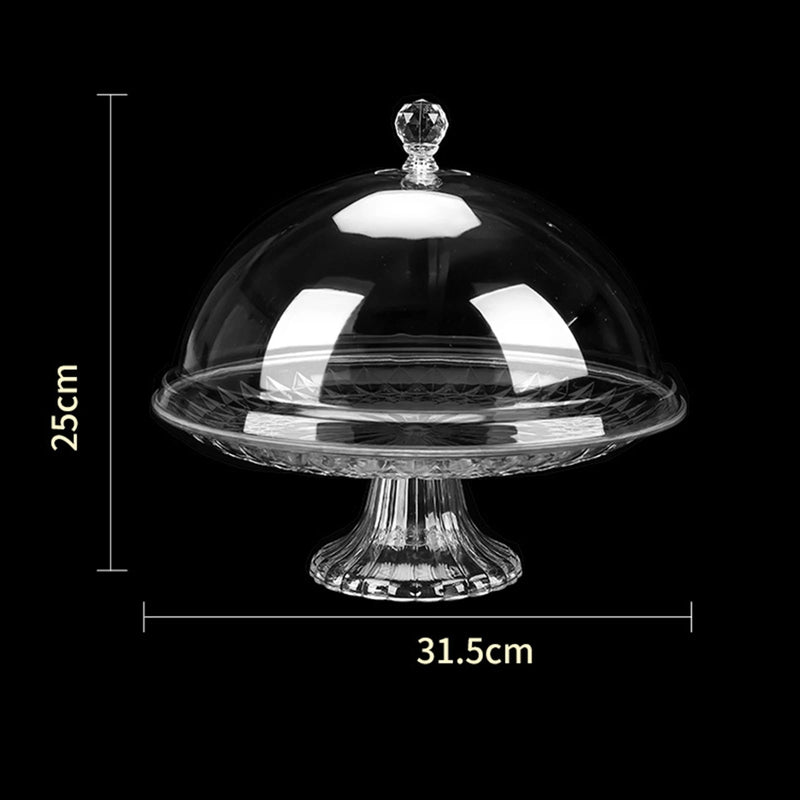 Présentoir gâteau cloche – déco table candy bar mariage