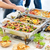 Chauffe plat bain marie – mise en situation buffet de mariage