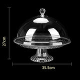 Présentoir gâteau cloche – accessoire buffet de réception luxueux