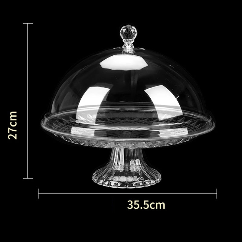 Présentoir gâteau cloche – accessoire buffet de réception luxueux