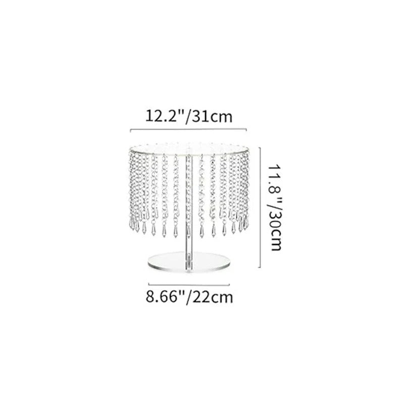 Presentoir gâteaux acrylique cristal – ensemble buffet événement chic et moderne