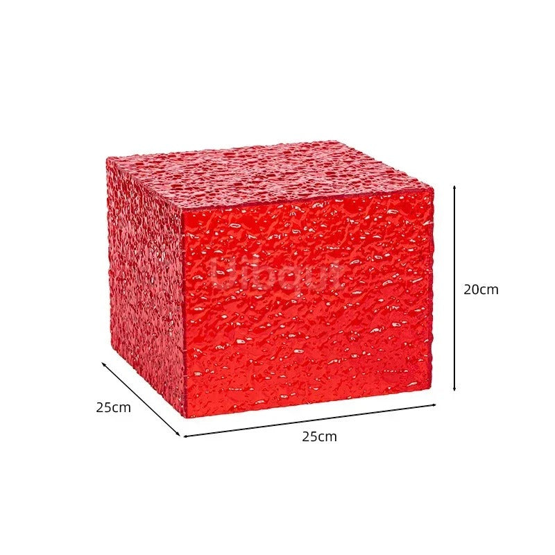 Presentoir buffet rouge effet glaçon