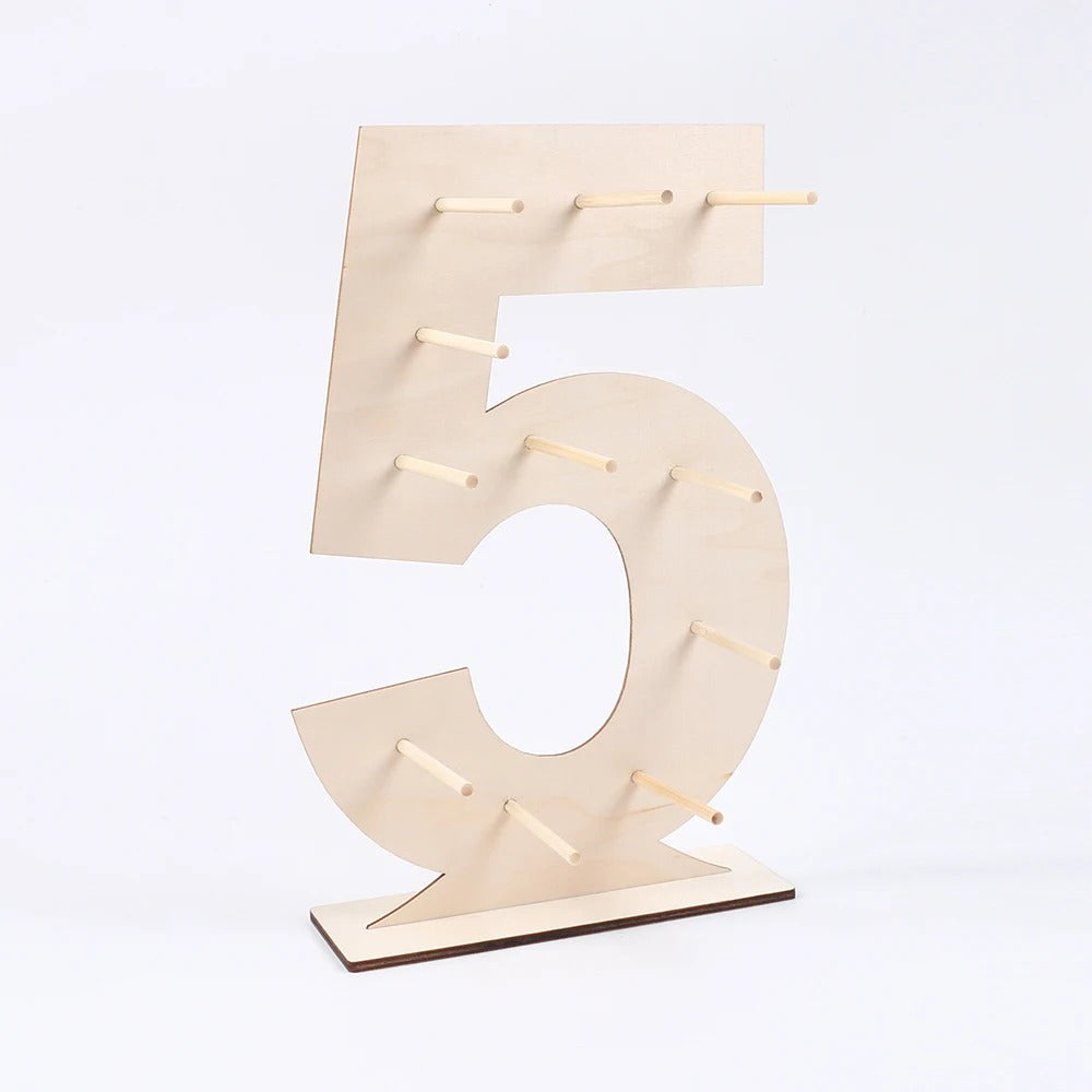 Présentoir donuts chiffre