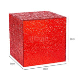 Presentoir buffet rouge effet glaçon – support service buffet haut de gamme