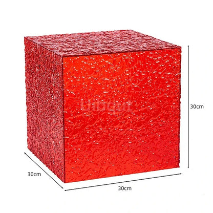Presentoir buffet rouge effet glaçon