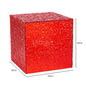 Presentoir buffet rouge effet glaçon