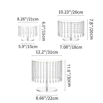 Presentoir gâteaux acrylique cristal
