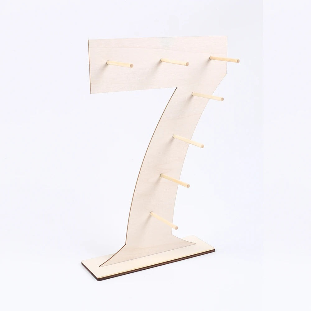 Présentoir donuts chiffre