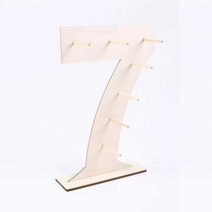 Présentoir donuts chiffre