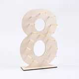 Présentoir donuts chiffre – déco table candy bar mariage